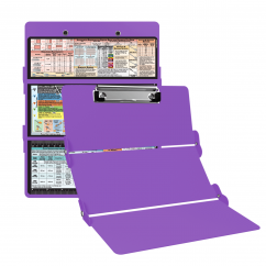 WhiteCoat Clipboard® Trifold - Lilac Food Industry Edition